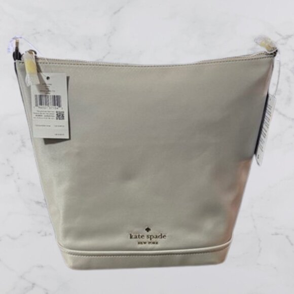 kate spade Handbags - NWT Kate Spade New York Chelsea Large Duffle Crossbody Platinum Grey